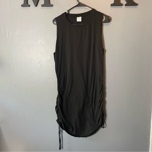 Victoria’s Secret PINK Black Sleeveless Ruched Dress SIZE XLARGE